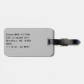 Étiquette À Bagage OEuvre d'Alfred Sisley - Le Pont de Moret (Dos horizontal)