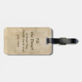 Étiquette À Bagage Œuvre d'art en édition limitée : Fili (Dos horizontal)