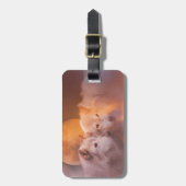 Étiquette À Bagage Oeuvre d'art Wolf Wolves (Devant Vertical)