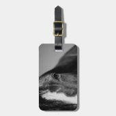 Étiquette À Bagage OEuvre d'oeil noir blanc (Devant Vertical)