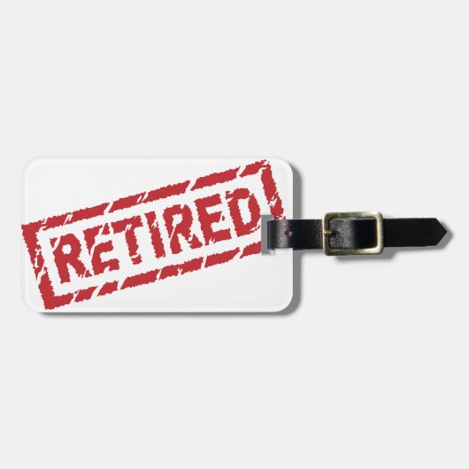 Étiquette À Bagage officiellement retiré (Devant horizontal)