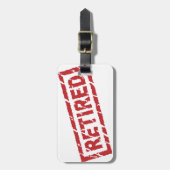 Étiquette À Bagage officiellement retiré (Devant Vertical)