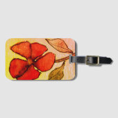 Étiquette À Bagage Offres de mes peintures florales originales lugg (Devant Horizontal)