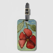 Étiquette À Bagage Offres de mes peintures florales originales lugg (Devant Vertical)