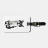 Étiquette À Bagage Ogie le chat (Devant horizontal)