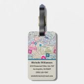 Étiquette À Bagage Oh les endroits j'ai été étiquette de bagage de (Dos Vertical)