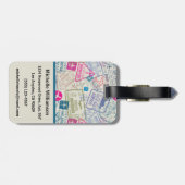 Étiquette À Bagage Oh les endroits j'ai été étiquette de bagage de (Dos horizontal)