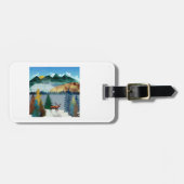 Étiquette À Bagage Oie du soleil (Devant horizontal)