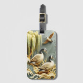 Étiquette À Bagage Oies : l'avènement de la vague (Devant Vertical)