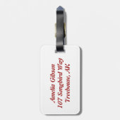 Étiquette À Bagage Oiseau (Dos Vertical)