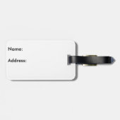 Étiquette À Bagage Oiseau Art Flying Puffins (Dos horizontal)