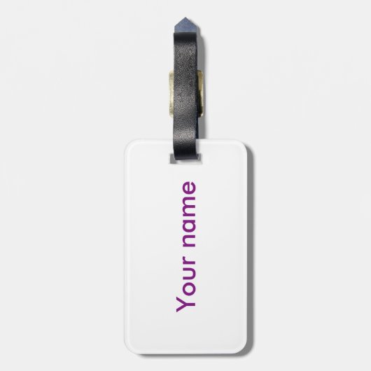 Étiquette À Bagage Oiseau bleu (Dos Vertical)