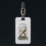 Étiquette À Bagage Oiseau Dans Bell Jar<br><div class="desc">Animaux et nature</div>