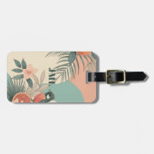 Étiquette À Bagage Oiseau de Humming Tropical (Devant horizontal)