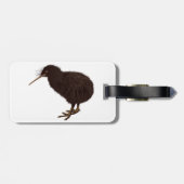 Étiquette À Bagage Oiseau de kiwi (Dos horizontal)