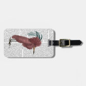 Étiquette À Bagage Oiseau de Marsala mis en berne (Devant horizontal)