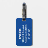 Étiquette À Bagage Oiseau de mer mola mola mignonne caricature (Dos Vertical)