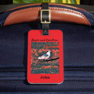 Étiquette À Bagage Oiseau marin customisé