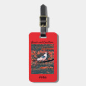 Étiquette À Bagage Oiseau marin customisé (Devant Vertical)