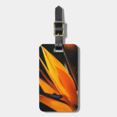 Étiquette À Bagage Oiseau orange de Strelitzia de paradis (Devant Vertical)