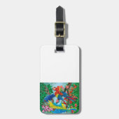 Étiquette À Bagage Oiseaux du paradis (Devant Vertical)