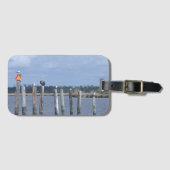 Étiquette À Bagage Oiseaux en poste dans le lac (Devant Horizontal)