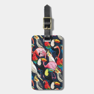Étiquette À Bagage Oiseaux exotiques