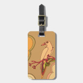 Étiquette À Bagage Oiseaux lunaires (Devant Vertical)