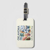 Étiquette À Bagage Oklahoma - Ciel sauvage & Barbeque Breeze (Devant Vertical)