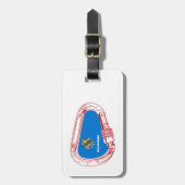 Étiquette À Bagage Oklahoma Escalade Carabiner (Devant Vertical)