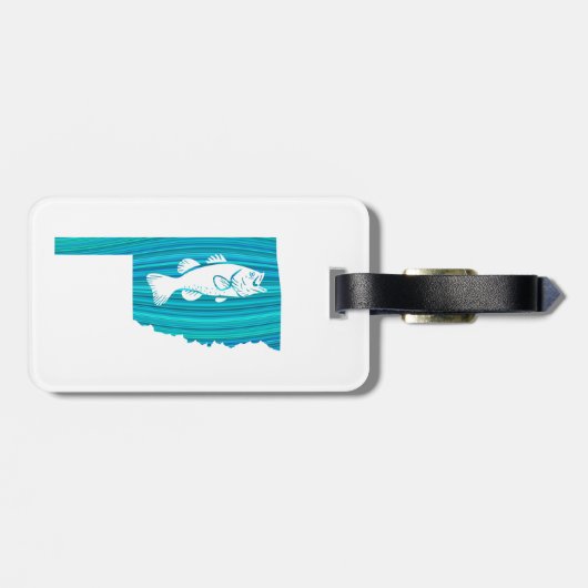 Étiquette À Bagage Oklahoma Wave Fishing (Dos horizontal)