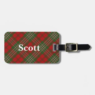 Étiquette À Bagage Old Scotsman Clan Scott Tartan