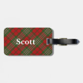 Étiquette À Bagage Old Scotsman Clan Scott Tartan (Dos horizontal)