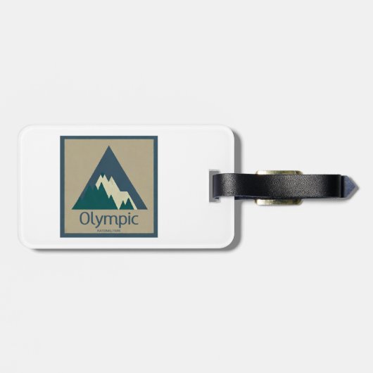 Étiquette À Bagage Olympic National Park Rustique (Dos horizontal)