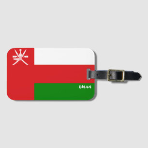 Étiquette À Bagage Oman National Flag Patriotic