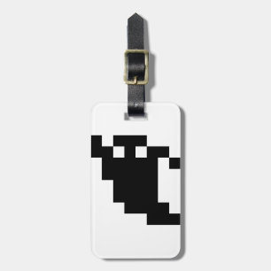 Étiquette À Bagage Ombre fantôme de 8 bits Pixel