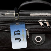 Étiquette À Bagage Ombre monogramed tag blues