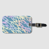 Étiquette À Bagage Ombre Poisson Requin Baleine sur galaxie en pente (Devant Horizontal)