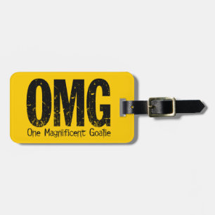Étiquette À Bagage OMG: One Magnificent Goalie (Hockey) Luggage Tag