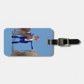 Étiquette À Bagage Oncle Sam aime les ânes (Devant horizontal)