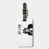 Étiquette À Bagage Oncle Sam Obtient Un Emploi (Devant Vertical)