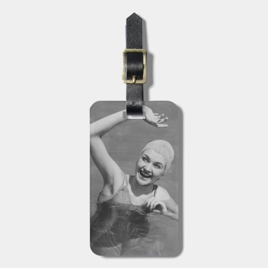 Étiquette À Bagage Ondulation de femme (Devant Vertical)