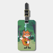 Étiquette À Bagage Ondulation de Fox de Rick | Scarlett de garde (Devant Vertical)