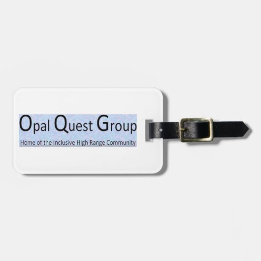 Étiquette À Bagage Opal Quest Group Luggage Tag (Devant horizontal)