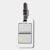 Étiquette À Bagage Open Graph Paper Notebook with Pencil (Devant Vertical)