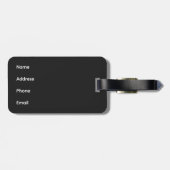 Étiquette À Bagage Opéra Abstrait moderne de Sydney (Dos horizontal)