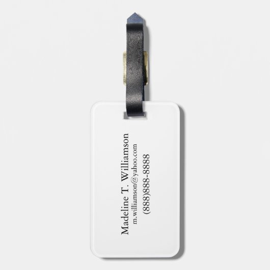 Étiquette À Bagage Opéra d'incendie orange d'Iridescente (Dos Vertical)