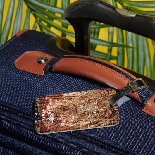 Étiquette À Bagage Opéra du Palais Garnier. Paris. France. (Insitu Rectoal 3)