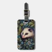 Étiquette À Bagage Opossum dans le sac à bagages en Brambles (Devant Vertical)