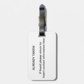 Étiquette À Bagage Options d'image mariage (Dos Vertical)